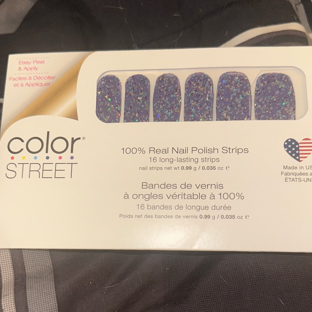 Color Street Sparkling Purple Nail Strips